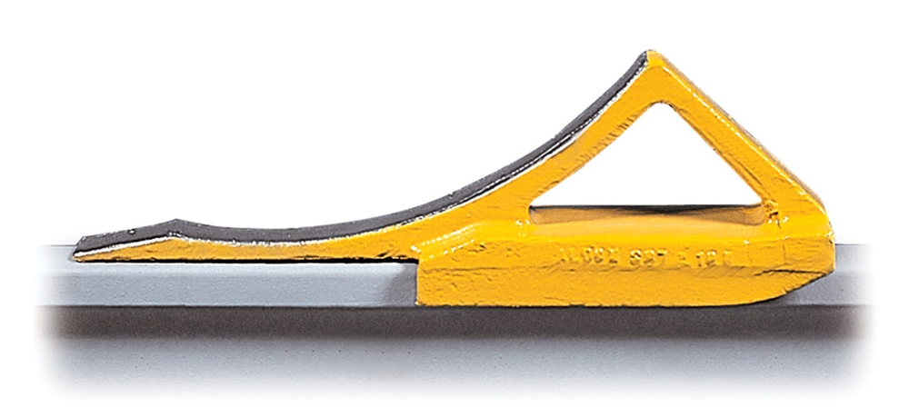 Rail Skid Model S-87
For heavy railroad service — particularly for hump yard tracks where trains are being formed. Features deep pocket to capture car wheel. High back keeps wheel from jumping over. Weight 42 lbs. 
NOTE: For use on 100# or heavier rail.